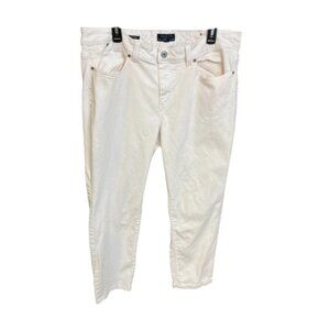 Talbots Boyfriend White Womens Jeans Size 16W